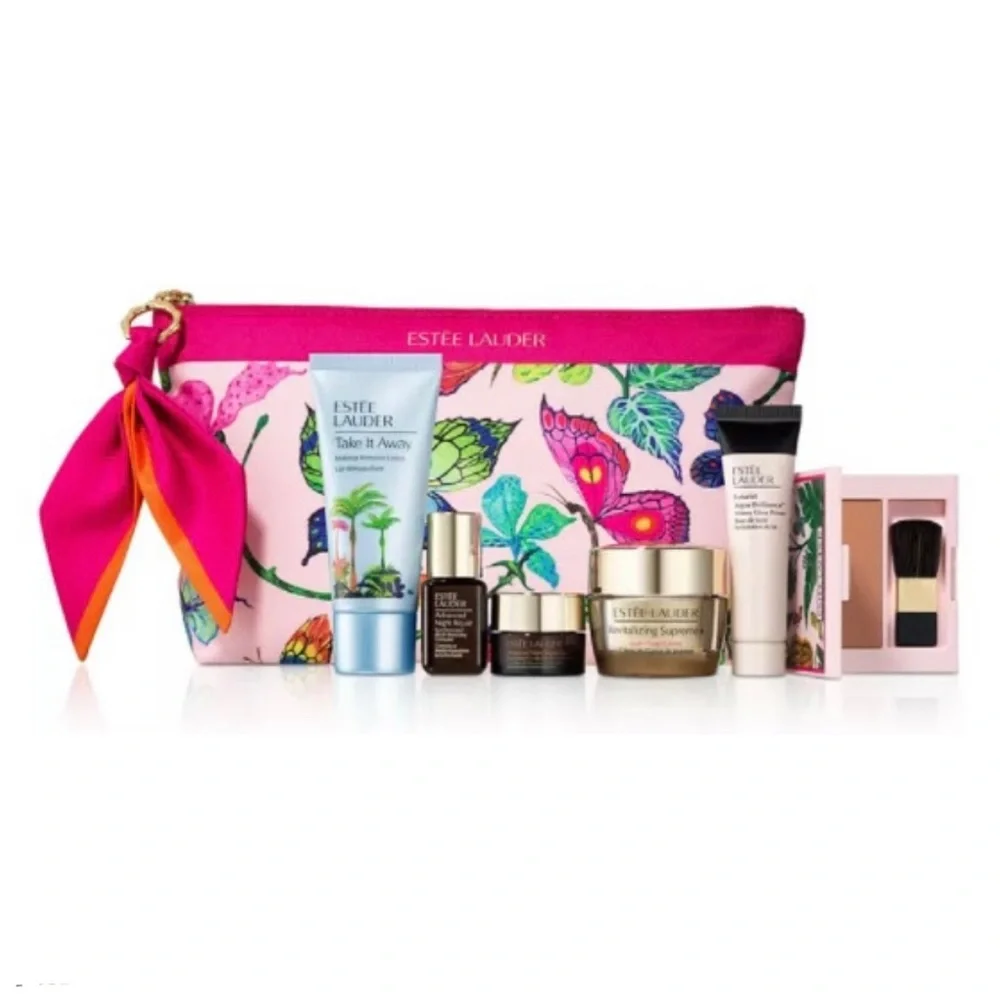 ESTEE LAUDER 7p Revitalizing Supreme, Serum, Primer, Bronzer $155 value - Picture 1 of 3
